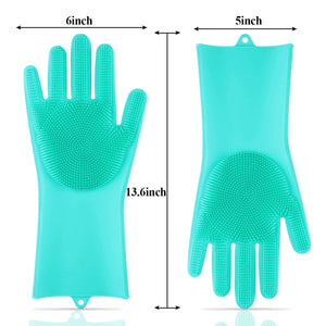 1 Pair Magic Silicone Home + Kitchen Cleaning Gloves - OneWorldDeals