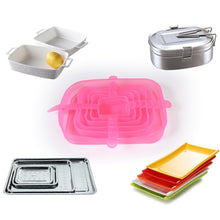 Load image into Gallery viewer, 6 pcs Reusable Silicon Stretch Lids Universal Lid Silicone Food Cover - OneWorldDeals