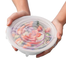 Load image into Gallery viewer, 6 PCS Silicone Bowl Stretch Lids Reusable Airtight Food Wrap Covers - OneWorldDeals