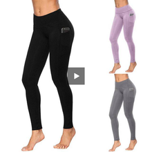 Load image into Gallery viewer, Womens High Waist Tummy Control Leggings with Pockets - OneWorldDeals