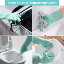 Load image into Gallery viewer, 1 Pair Magic Silicone Home + Kitchen Cleaning Gloves - OneWorldDeals
