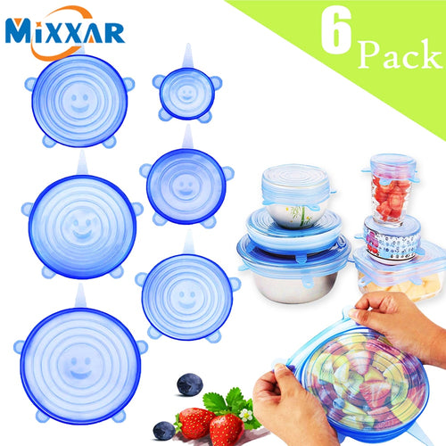 Silicone Stretch Lids Reusable Seal Lids Food Covers - OneWorldDeals