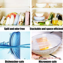 Load image into Gallery viewer, Silicone Stretch Lids Reusable Seal Lids Food Covers - OneWorldDeals