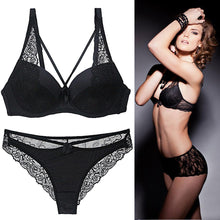 Load image into Gallery viewer, Womens lingerie Lace Bra + Panty Set - OneWorldDeals