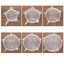 Load image into Gallery viewer, 6 Pcs Kitchen Universal Accessories Silicone Reusable Food Wrap Bowl Pot Cover - OneWorldDeals