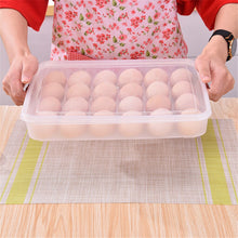Load image into Gallery viewer, Plastic Egg Tray Holder Storage Container Organizer Bin With Lid For Refrigerator - OneWorldDeals