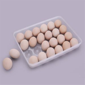 Plastic Egg Tray Holder Storage Container Organizer Bin With Lid For Refrigerator - OneWorldDeals