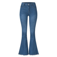 Load image into Gallery viewer, Women Mid Waist Bell Bottom Jeans - OneWorldDeals