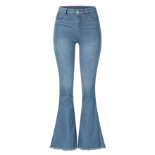 Load image into Gallery viewer, Women Mid Waist Bell Bottom Jeans - OneWorldDeals
