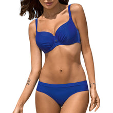 Load image into Gallery viewer, Solid Color Two Piece Bikini Set - OneWorldDeals